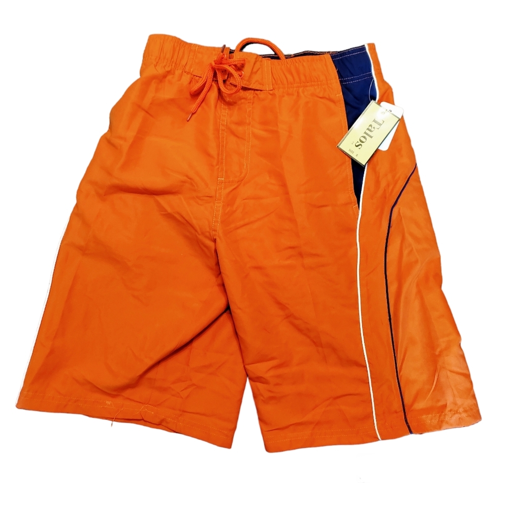 Talks Swim Trunks Striped Beach Board Shorts Swimming Pants